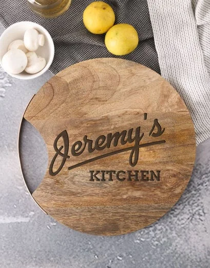 Personalised Kitchen Round Chopping Board - Product image