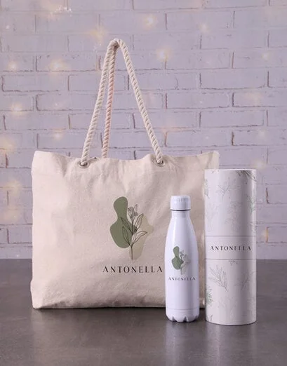 Personalised Leafy Green Tote Bag - Product image