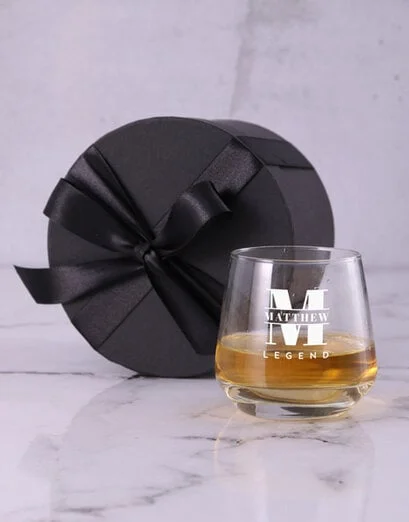 Personalised Legend Initial Whiskey Glass Set - Product image