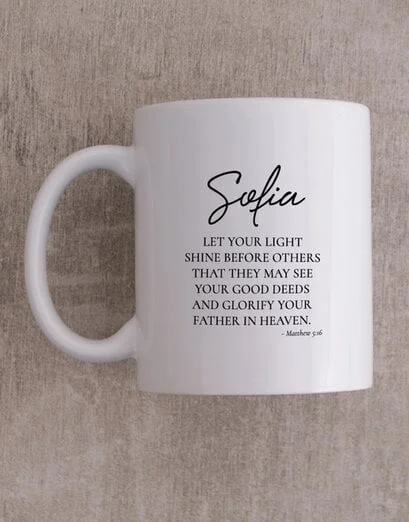 Personalised Let Your Light Shine Mug - Product image