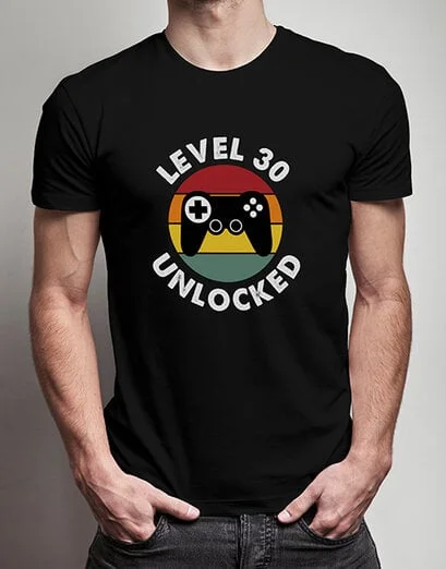 Personalised Level Unlocked T Shirt - Product image