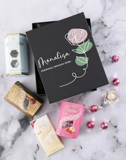 Personalised Lindt Rosy Name Gift Box - Product image