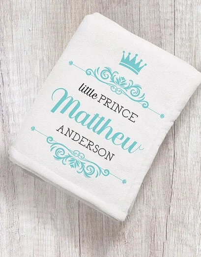 Personalised Little Prince Fleece Blanket - Product image
