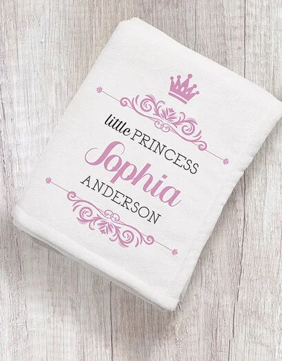 Personalised Little Princess Fleece Blanket - Product image