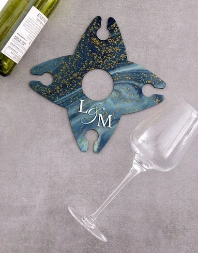 Personalised Little Wine Glass And Bottle Holder - Product image