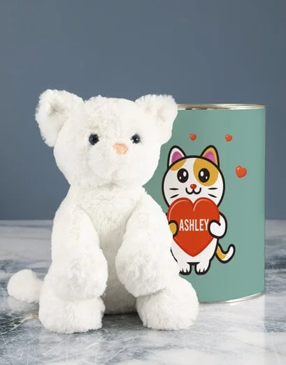 Personalised Love Cat Teddy - Product image