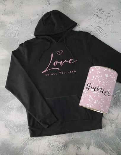 Personalised Love Is All You Need Hoodie - Product image
