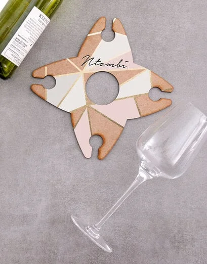 Personalised Love Live Wine Glass & Bottle Holder - Product image