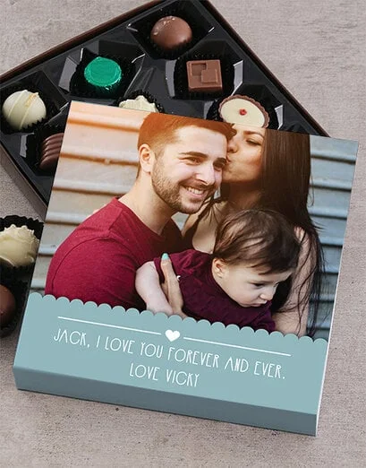 Personalised Love Photo Choc Tray - Product image
