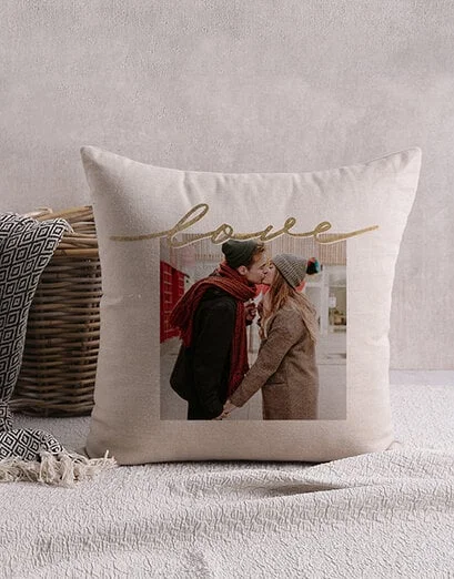 Personalised Love Photo Scatter Cushion - Product image