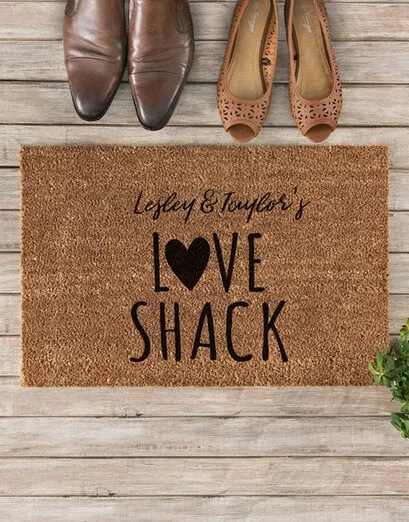 Personalised Love Shack Doormat - Product image