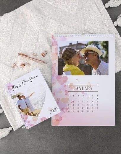 Personalised Love Us Wall Calendar - Product image