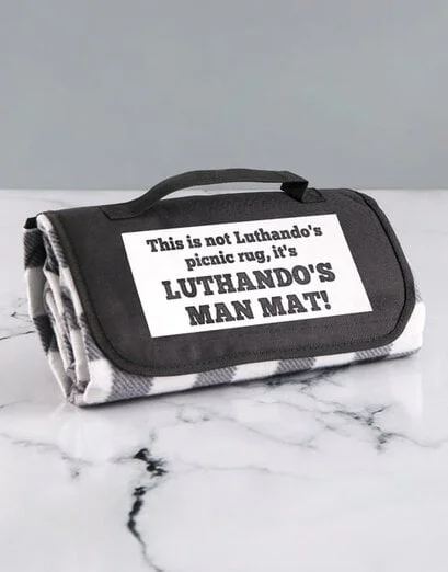 Personalised Man Mat Picnic Blanket - Product image