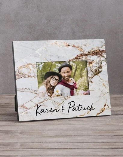 Personalised Marble Couples Photo Frame - Product image