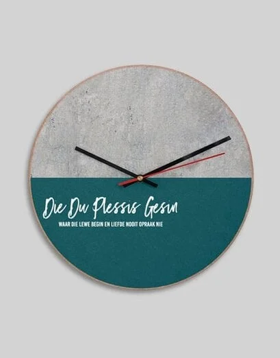 Personalised MDF Where Love Never Ends Clock