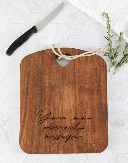 Personalised Message Acacia Chopping Board - Product image