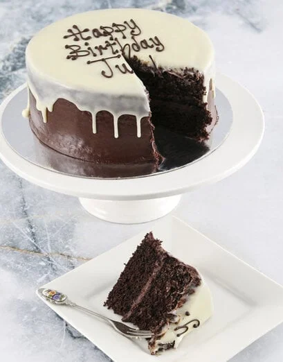 Personalised Message Chocolate Drip Cake - Product image