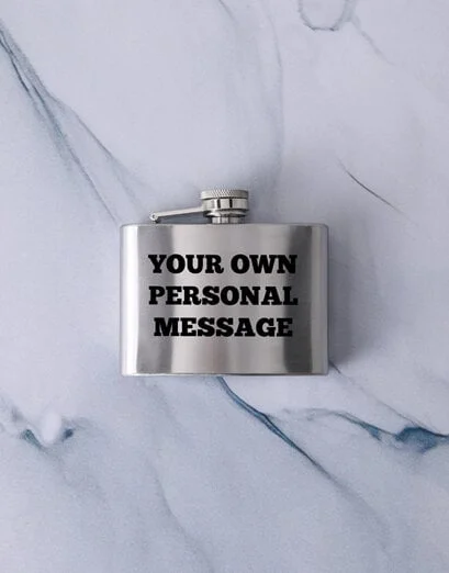 Personalised Message Hip Flask - Product image