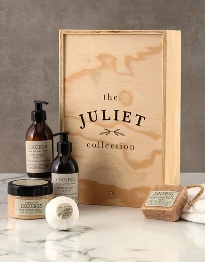 Personalised Minimalist Rooibos Bath Time Crate - Product image