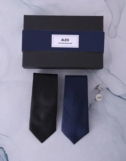 Personalised Mixed Tie Gift Box Set