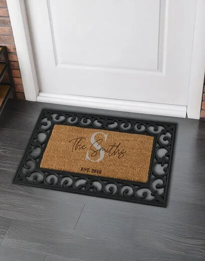Personalised Monogram Family Doormat - Product image