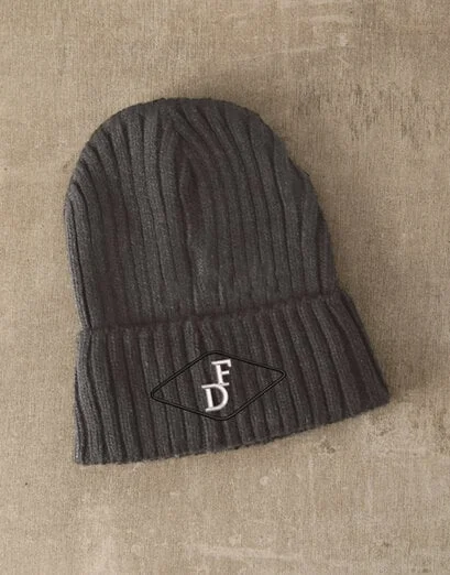 Personalised Monogram Initials Grey Beanie - Product image