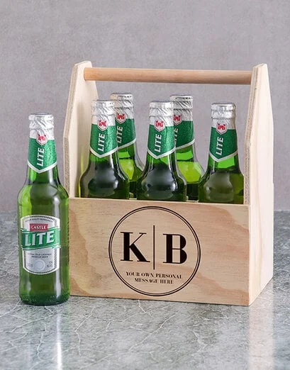Personalised Monogram Printed Beer Crate - Product image