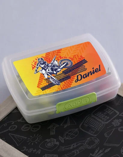 Personalised Motor Lunch Box - Product image