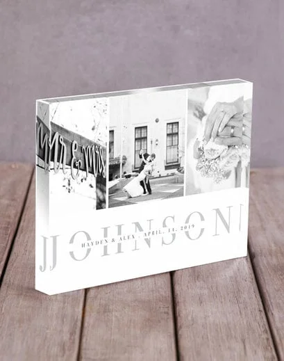 Personalised Multi Photo Acrylic Block - Product image