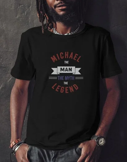 Personalised Myth And Legend Black Shirt - Product image