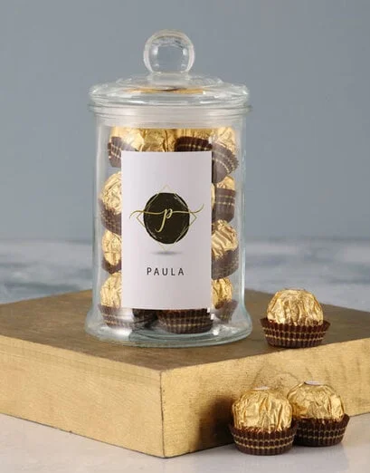 Personalised Name Ferrero Candy Jar - Product image