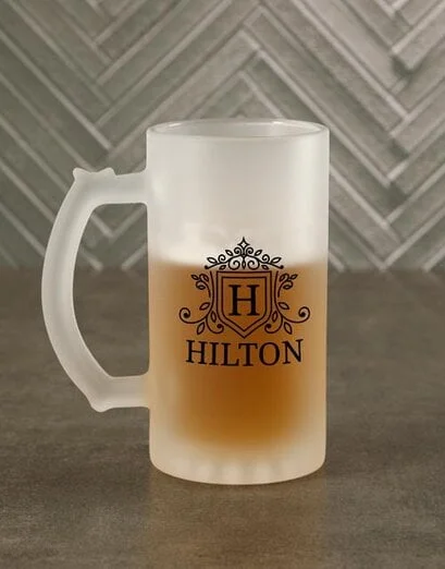 Personalised Name Frosted Beer Mug Gift Box