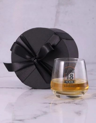 Personalised Number Whiskey Glass Set - Product image