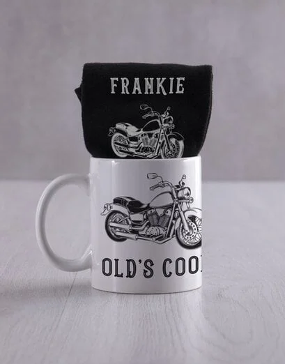 Personalised Old Is Cool Socks And Mug - Product image