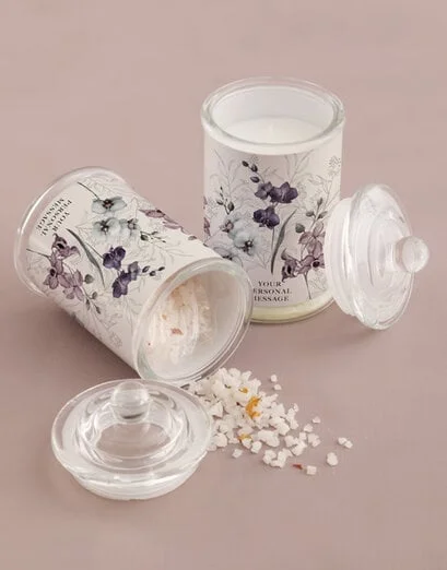 Personalised Orchid Candle Jar