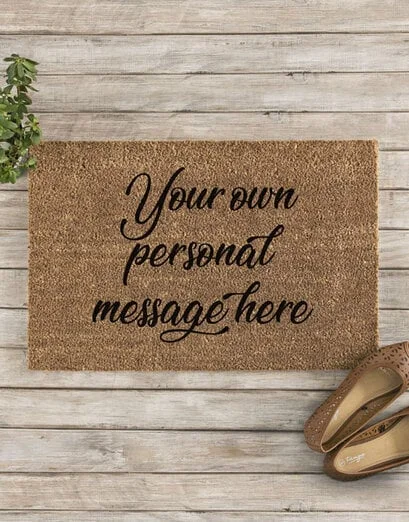 Personalised Own Message Doormat - Product image