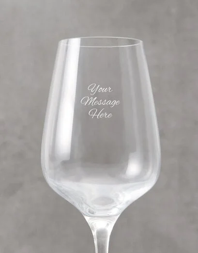 Personalised Own Message Wine Glass - Product image