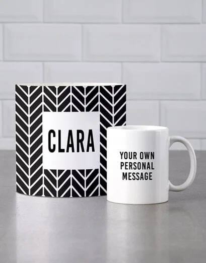 Personalised Patterned Mug Tube - Product image