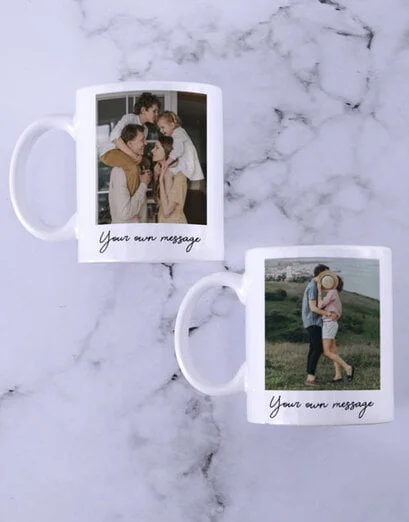 Personalised Photo And Message Mug Set - Product image