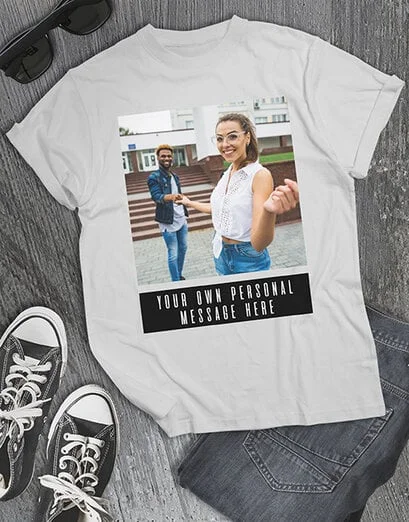 Personalised Photo And Message T Shirt - Product image