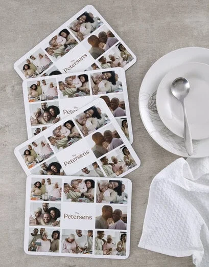 Personalised Photo And Surname Placemat Set - Product image