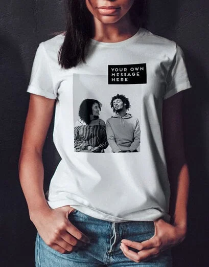 Personalised Photo Block Ladies T Shirt - Product image