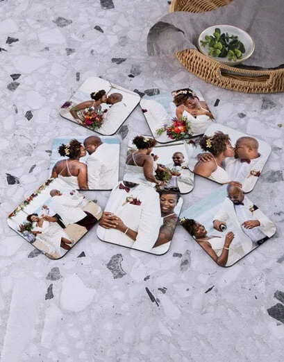 Personalised Photo Coaster Set - Product image