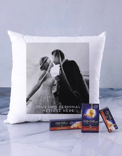 Personalised Photo Message Scatter Cushion - Product image