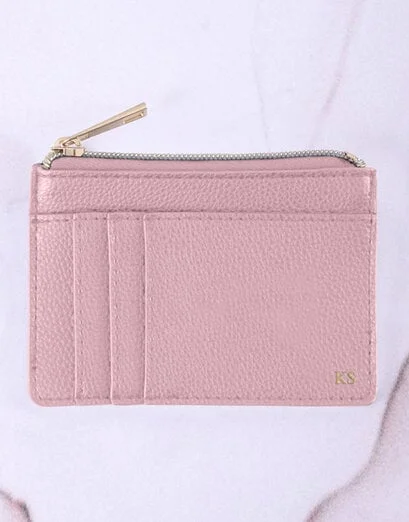 Personalised Pink Card Holder - Product image