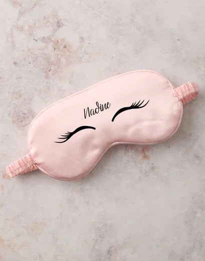 Personalised Pink Lashes Eye Mask - Product image