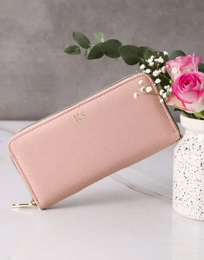Personalised Pink Zip Purse - Product image
