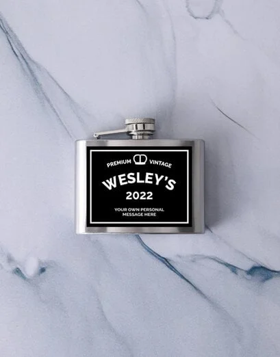 Personalised Premium Vintage Hip Flask - Product image