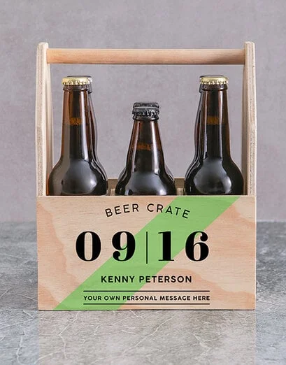 Personalised Printed Beer Crate - Product image