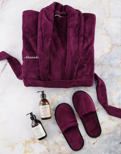 Personalised Purple Gown and Rooibos Bath Set - Product image